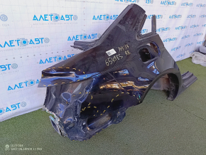 Quarter wing rear right Audi A4 B9 17- black, on the body, dents