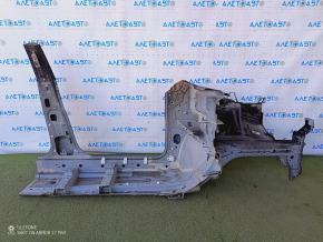 Front left quarter Nissan Rogue 14-20 black, sawn off, with central pillar, non-standard, tear