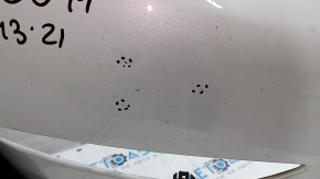 Front bare bumper Tesla Model 3 18 - for parking sensors white PPSW, scratches, bumps, broken fasteners