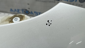 Front bare bumper Tesla Model 3 18 - for parking sensors white PPSW, scratches, bumps, broken fasteners