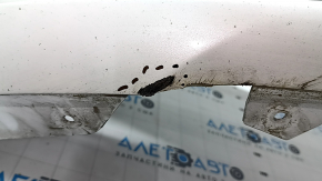 Front bare bumper Tesla Model 3 18 - for parking sensors white PPSW, scratches, bumps, broken fasteners