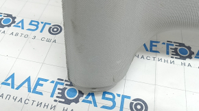 Tesla Model 3 18 headliner - gray cloth, under magnetic visor hooks, creases, scratches, cracks, needs cleaning