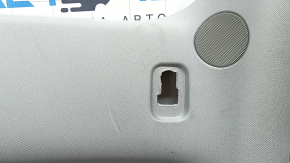 Tesla Model 3 18 headliner - gray cloth, under magnetic visor hooks, creases, scratches, cracks, needs cleaning
