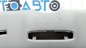 Tesla Model 3 18 headliner - gray cloth, under magnetic visor hooks, creases, scratches, cracks, needs cleaning