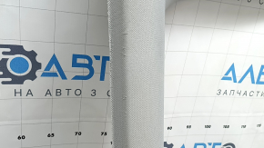 Tesla Model 3 18 headliner - gray cloth, under magnetic visor hooks, creases, scratches, cracks, needs cleaning