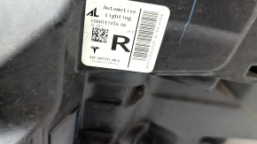 Headlight front right Tesla Model 3 18-LED, sand, scratches, streaks from the inside
