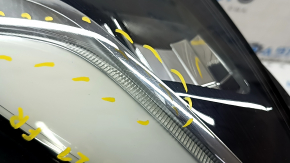 Headlight front right Tesla Model 3 18-LED, sand, scratches, streaks from the inside