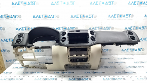 Dashboard front panel without AIRBAG VW Tiguan 09-17 beige, dented