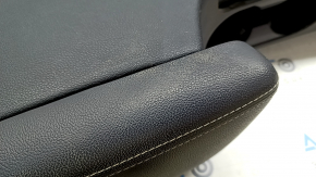 Central console armrest and cup holder Kia Niro 17-19 HEV, PHEV leather black for rear row air conditioning, for cleaning