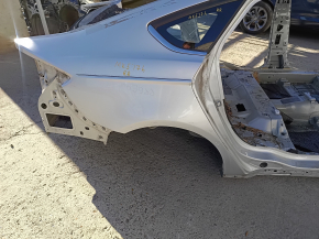 Quarter wing rear right Ford Fusion mk5 13-20 on the body, silver, rusty, dented from below, bumps
