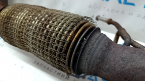 Exhaust manifold with catalytic converter Ford Fusion mk5 17-20 hybrid rusty, mesh torn, bolts broken