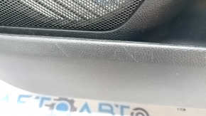 Door trim card front right Ford Fusion mk5 17-20 black with black insert cloth, armrest leather, molding gray, rusty mesh, scratches, for dry cleaning