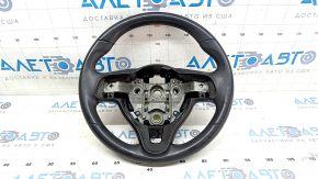 Naked steering wheel Kia Niro 17-19 HEV, PHEV leather, black, glossy overlay, scratches, tear