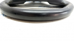 Naked steering wheel Kia Niro 17-19 HEV, PHEV leather, black, glossy overlay, scratches, tear