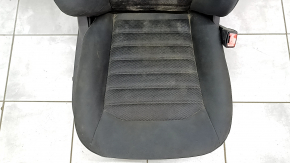 Passenger seat Ford Fusion mk5 17-20 without airbag, electric, black cloth, rusty at the bottom, needs cleaning