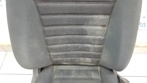 Passenger seat Ford Fusion mk5 17-20 without airbag, electric, black cloth, rusty at the bottom, needs cleaning