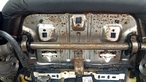 Passenger seat Ford Fusion mk5 17-20 without airbag, electric, black cloth, rusty at the bottom, needs cleaning