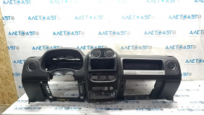 Torpedo front panel without AIRBAG Jeep Compass 11-16 black, scratches