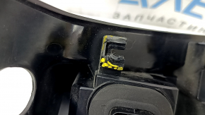 Light outer wing right Tesla Model 3 18- USA 3 pins, missing fragment, broken fasteners, cracks in glass, scuffed