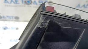 Light outer wing right Tesla Model 3 18- USA 3 pins, missing fragment, broken fasteners, cracks in glass, scuffed