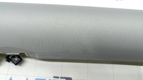 Upper left rear pillar trim Tesla Model 3 18 - gray fabric, scratches, needs cleaning