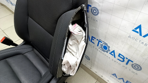 Driver's seat Chevrolet Bolt EV 22-23 without airbag, electric, heated, leather black, perforation, white and blue stitching, shot