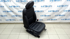 Chevrolet Bolt EV 22-23 passenger seat with airbag, mechanical, heated, black leather, perforation, white and blue stitching