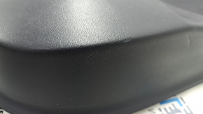 Door trim card rear left Tesla Model 3 21 - black leather, Alcantara insert, leather armrest with speaker, window lifter control and door opening button matte black, scratches