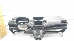 Torpedo front panel without AIRBAG Honda CRV 15-16 black, scratches