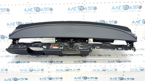 Torpedo front panel with AIRBAG Tesla Model 3 18 - black leather, with speaker pad, rusty pyropatron, scratches