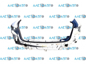 Rear panel VW Passat b8 16-19 2 parts, with eyepieces, white, crushed