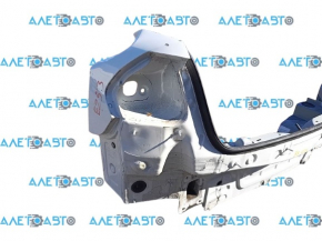 Rear panel VW Passat b8 16-19 2 parts, with eyepieces, white, crushed