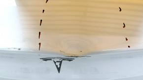 Trunk lid naked Tesla Model 3 21- electric white PPSW, dents, bumps
