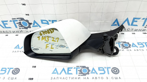 Tesla Model 3 Left Side Mirror 21-11 Pins, Heated, Auto-Dimming, White