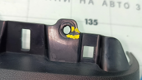 Tesla Model 3 18 rear upper center console trim - black, crack in mount