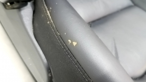 Driver's seat Tesla Model 3 18- without airbag, black leather, electric, heated without tensioner, leather defect, scratches, dry cleaning