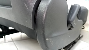 Driver's seat Tesla Model 3 18- without airbag, black leather, electric, heated without tensioner, leather defect, scratches, dry cleaning