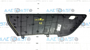 Insert in the door card rear right Tesla Model 3 21 - black alcantara
