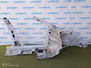 Front left quarter Ford Fusion mk5 13-20 sawed off, with central pillar, white