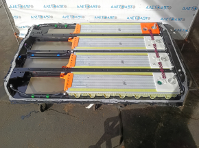 Battery pack VVB complete Tesla Model 3 21- RWD, 55 kWh, 95k, with blocks, dented case, broken VVB module mounts, broken chip