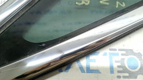 Window blind glass front right Chevrolet Bolt EV 17-23 with chrome molding, scratches on chrome
