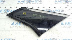 Rear fender trim right Chevrolet Bolt EV 22-23 with chrome molding, broken mount, scratches
