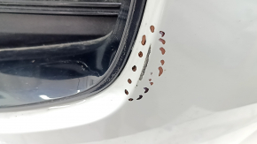 Front bumper assembly Ford Escape MK4 23- St-line, without parking sensors and automatic parking, under radar, white, with radiator grille, emblem and fasteners, scratches, dents on the lip, broken fa