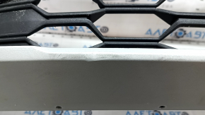 Front bumper assembly Ford Escape MK4 23- St-line, without parking sensors and automatic parking, under radar, white, with radiator grille, emblem and fasteners, scratches, dents on the lip, broken fa