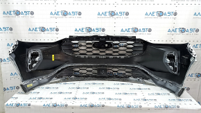 Front bumper assembly Ford Escape MK4 23- St-line, without parking sensors and automatic parking, under radar, white, with radiator grille, emblem and fasteners, scratches, dents on the lip, broken fa