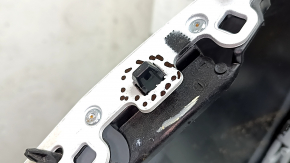 Front bumper assembly Ford Escape MK4 23- St-line, without parking sensors and automatic parking, under radar, white, with radiator grille, emblem and fasteners, scratches, dents on the lip, broken fa