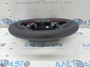 Naked steering wheel Ford Escape MK4 20 - black leather, without heating, red stitching, ST Line
