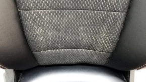 Passenger seat Ford Escape MK4 23- with airbag, mechanical, combined leather + cloth, black with red stitching, dry-cleanable