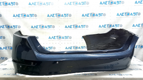 Bare rear bumper Honda Accord 23 - for parking sensors, blue, torn, tears, broken fasteners, scratches