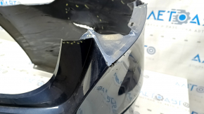 Bare rear bumper Honda Accord 23 - for parking sensors, blue, torn, tears, broken fasteners, scratches